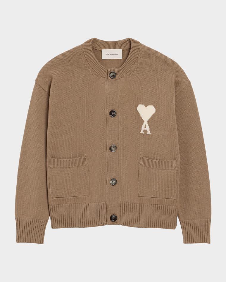 Ami De Coeur Crewneck Cardigan by AMI