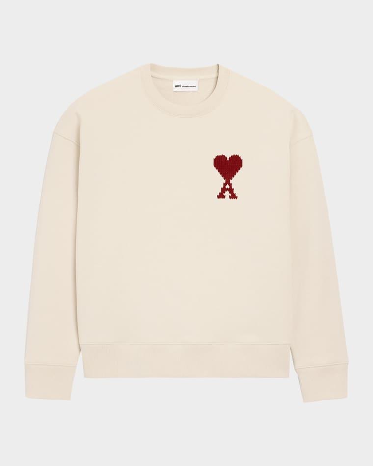 Ami De Coeur Embroidered Crewneck Sweatshirt by AMI