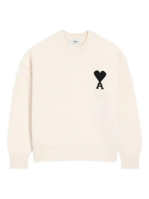Ami De Coeur crew-neck wool sweater by AMI