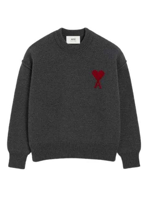 Ami De Coeur crew-neck wool sweater by AMI