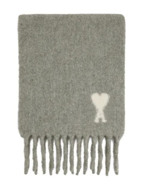 Ami De Coeur fringed scarf by AMI