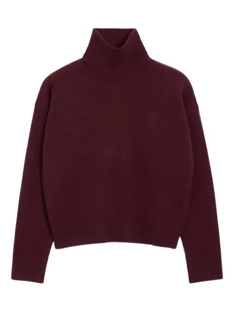 Ami De Coeur funnel-neck wool sweater by AMI