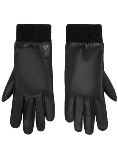 Ami De Coeur leather gloves by AMI