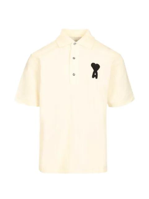 Ami De Coeur logo-appliqué polo shirt by AMI