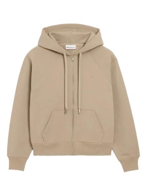 Ami De Coeur logo zipped hoodie by AMI