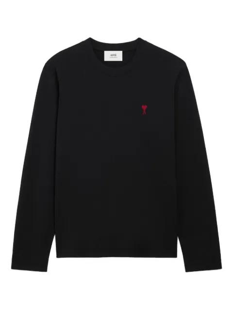 Ami De Coeur organic-cotton long-sleeve T-shirt by AMI