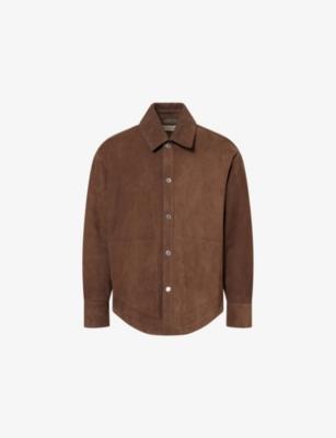 Ami de Coeur Buttoned Suede Overshirt by AMI