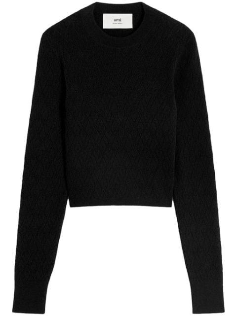 Ami de Coeur cotton-blend top by AMI