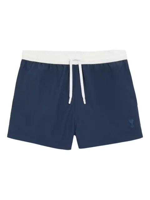Ami de Coeur drawstring swim shorts by AMI