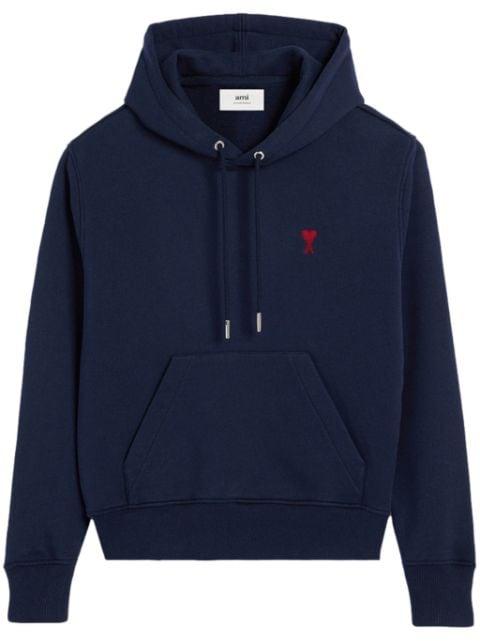 Ami de Coeur embroidered cotton hoodie by AMI