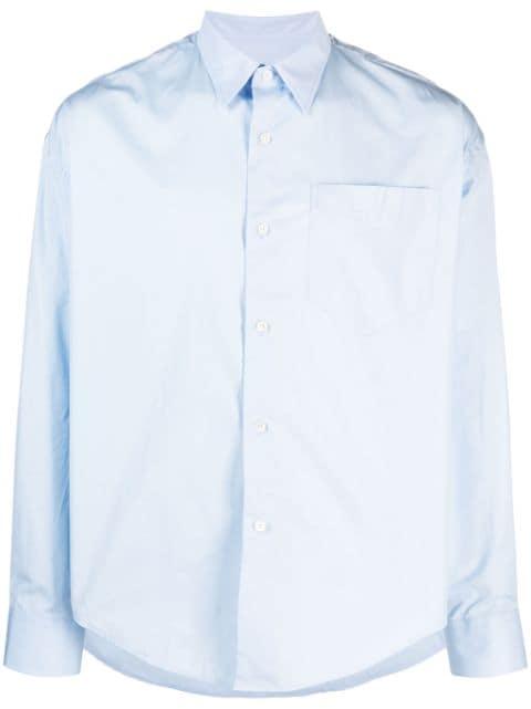 Ami de Coeur-embroidered cotton shirt by AMI
