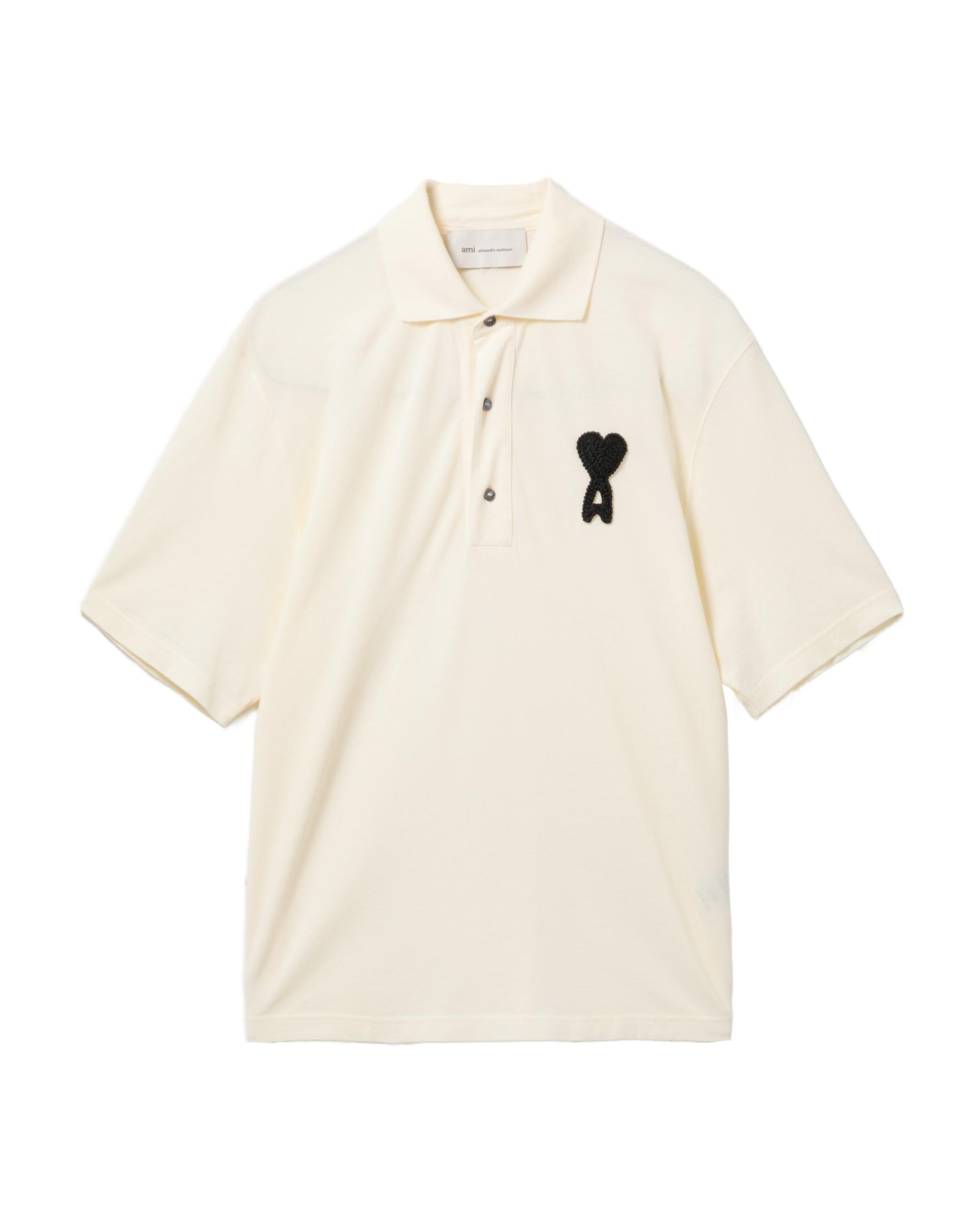 Ami de Coeur embroidered polo shirt by AMI