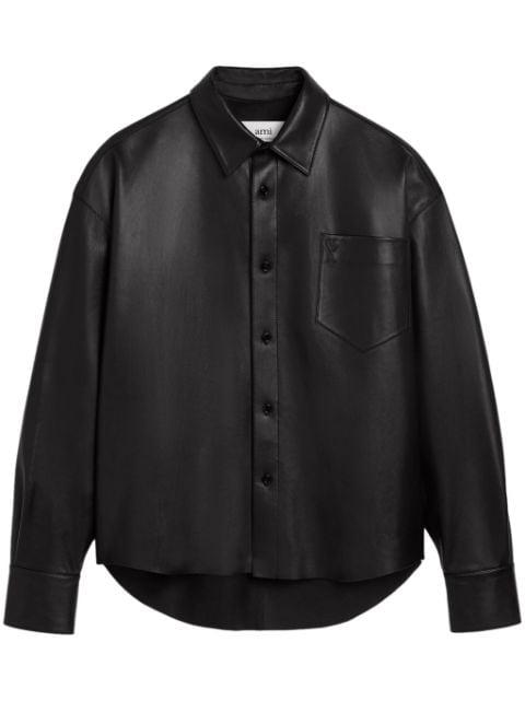 Ami de Coeur leather shirt by AMI