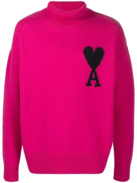 Ami de Coeur roll neck jumper by AMI