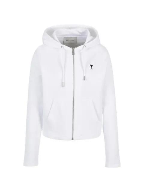 Ami de Coeur zip embroidered hoodie by AMI