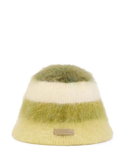 Ami striped mohair bucket hat by AMI
