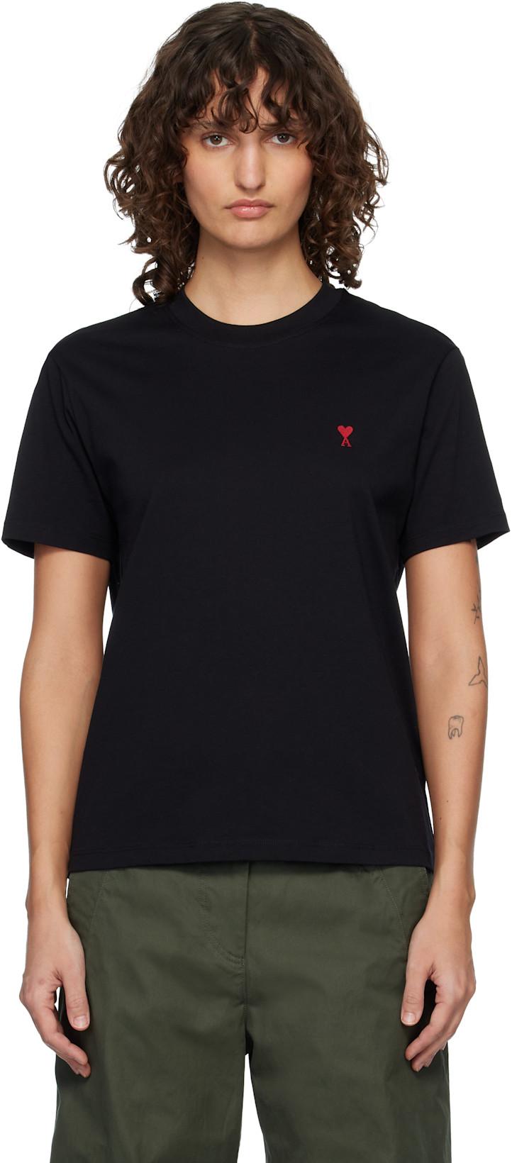 Black Ami de Coeur T-shirt by AMI