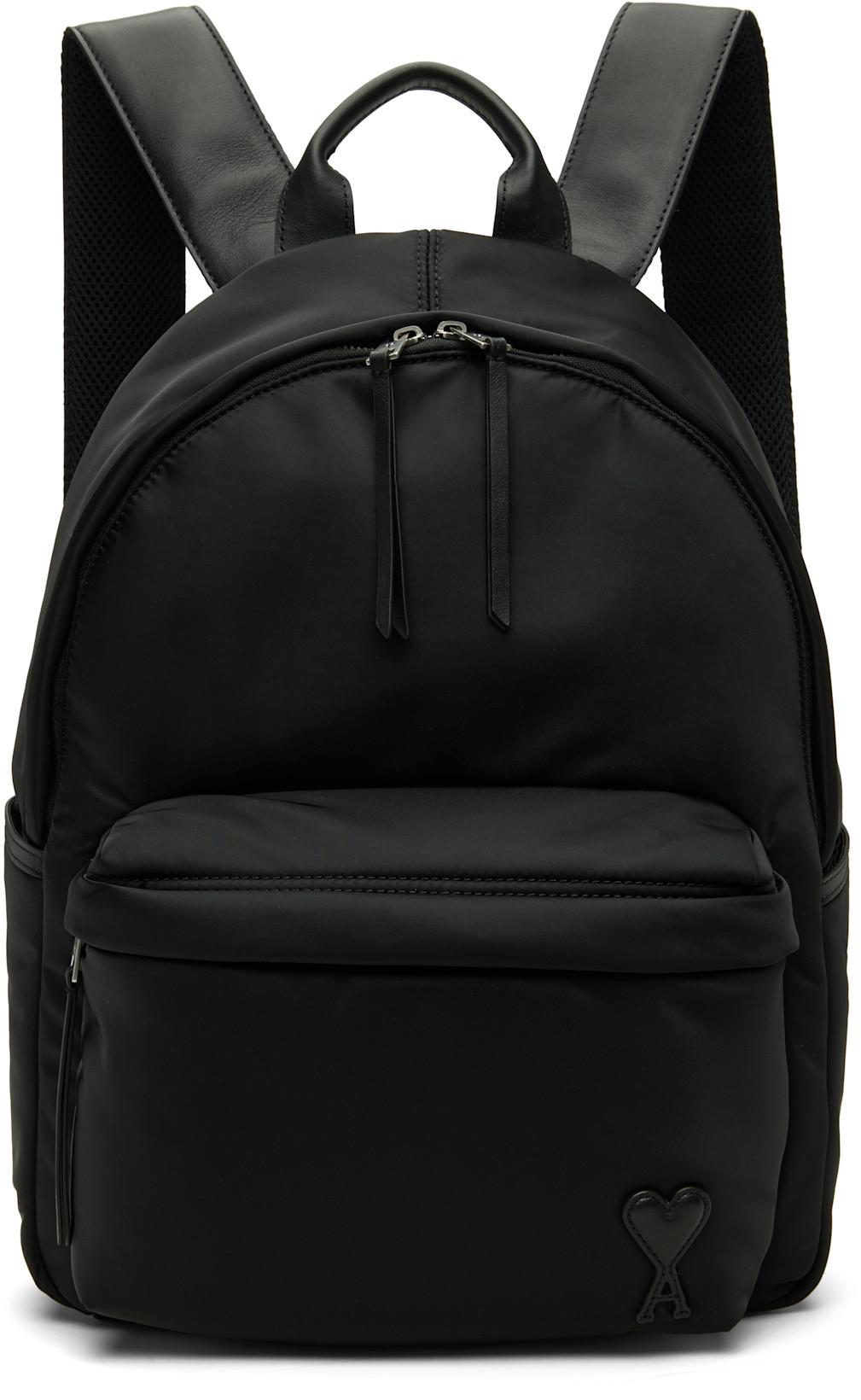 Black Marcel Backpack by AMI