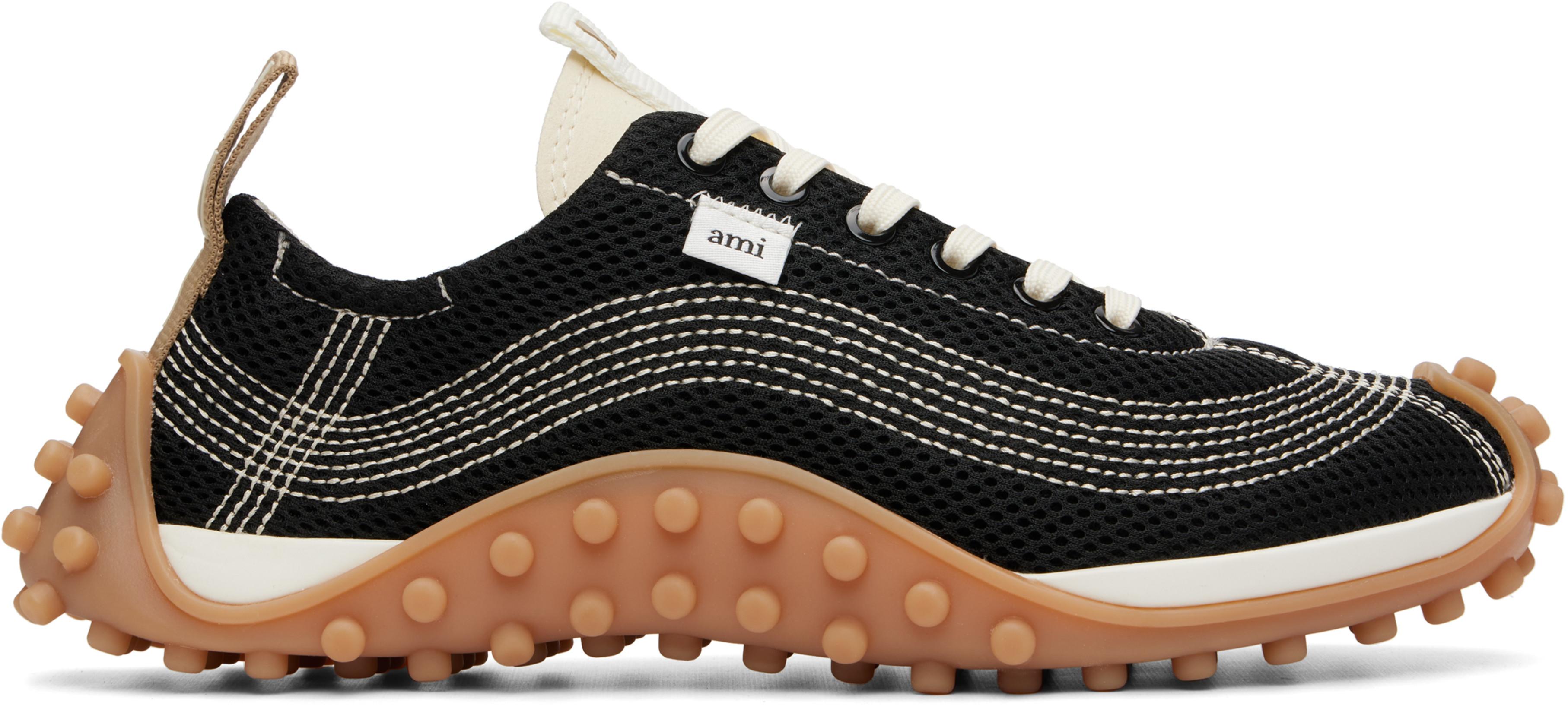 Black Mirage Mesh Sneakers by AMI