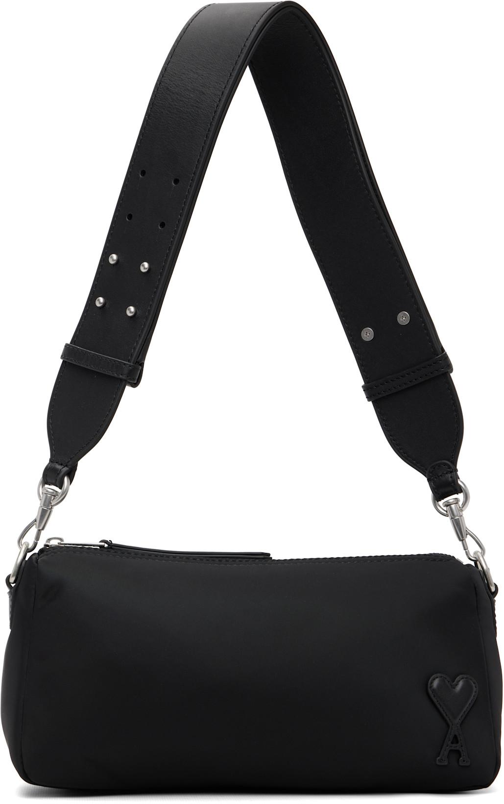 Black Nylon Marcel Bag by AMI