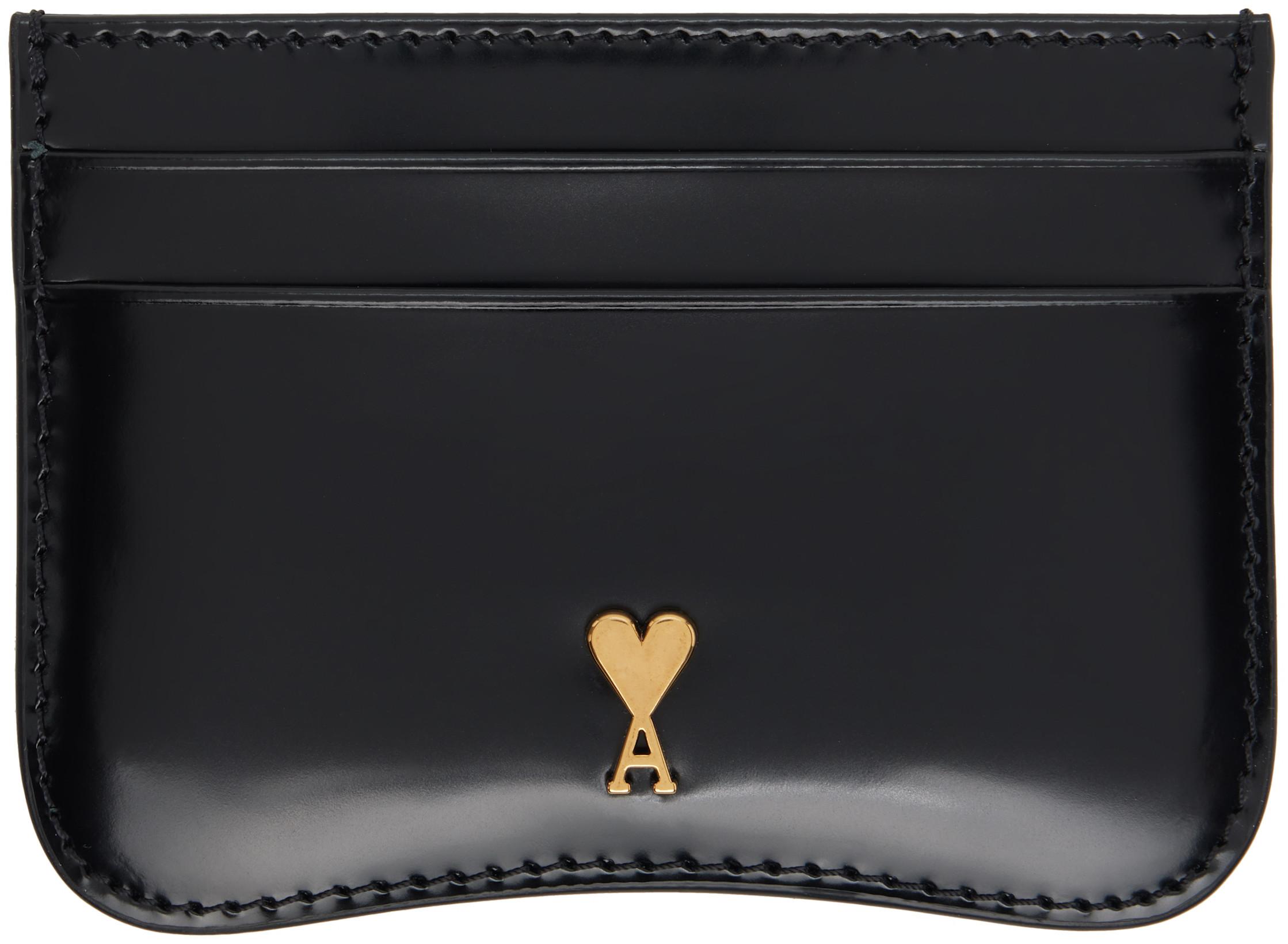 Black Paris Paris Card Holder by AMI