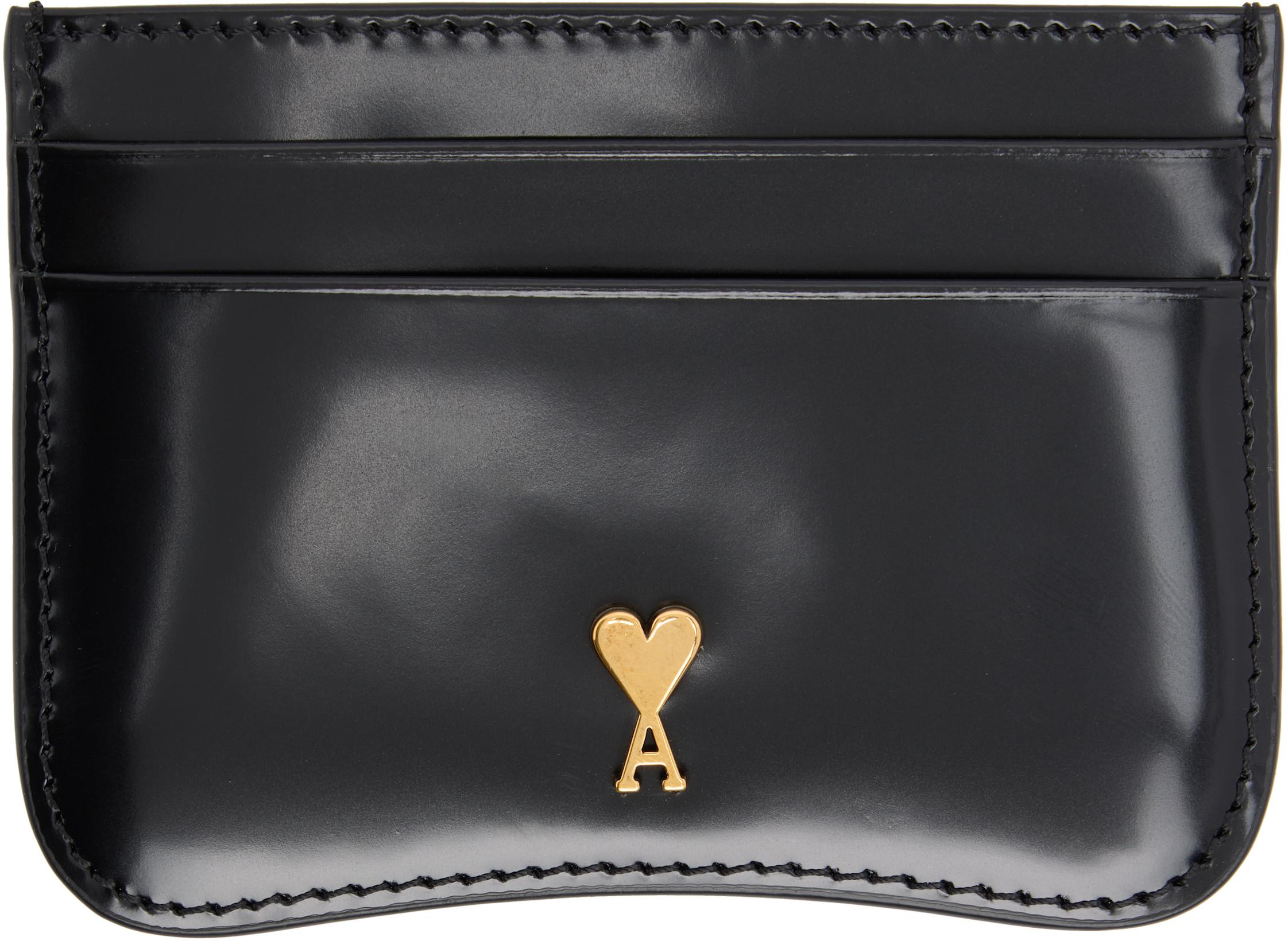 Black Paris Paris Card Holder by AMI