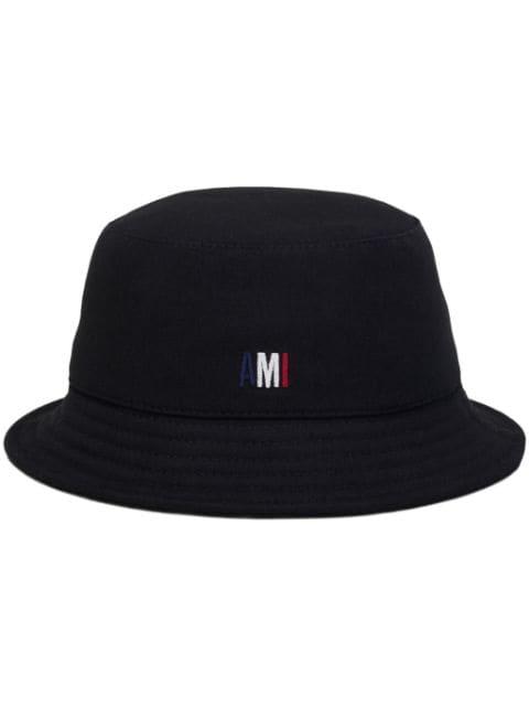 Bleu Blanc Rouge Ami embroidered bucket hat by AMI