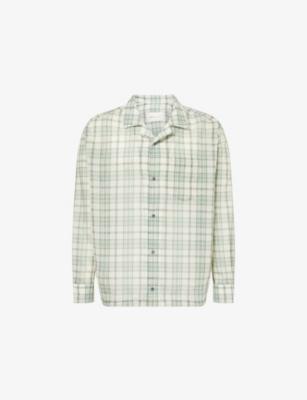 Boxy Check Cotton-Blend Shirt by AMI