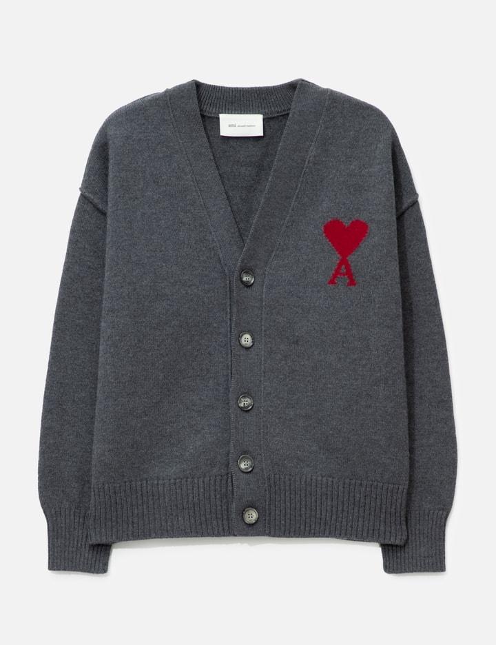 Cardigan With Contrasted Ami De Coeur by AMI
