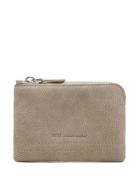 Carrousel zipped leather wallet by AMI