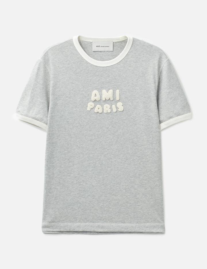 Cotton Ami Paris Knitted Patch T-Shirt by AMI