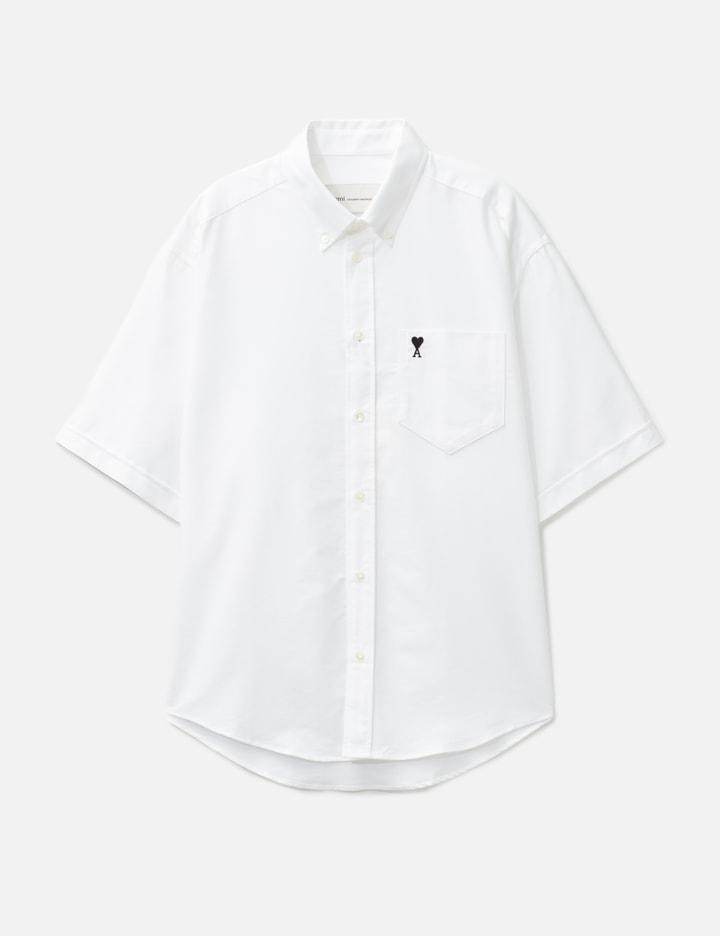 Cotton Boxy Embroidered Ami De Coeur by AMI