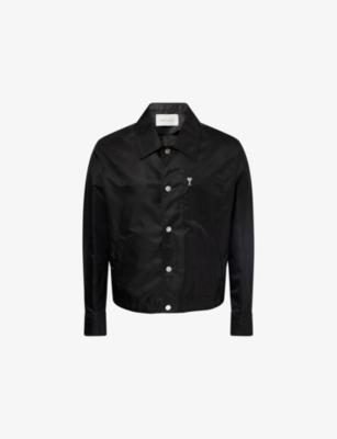 Drawstring-Hem Boxy-Fit Woven Jacket by AMI