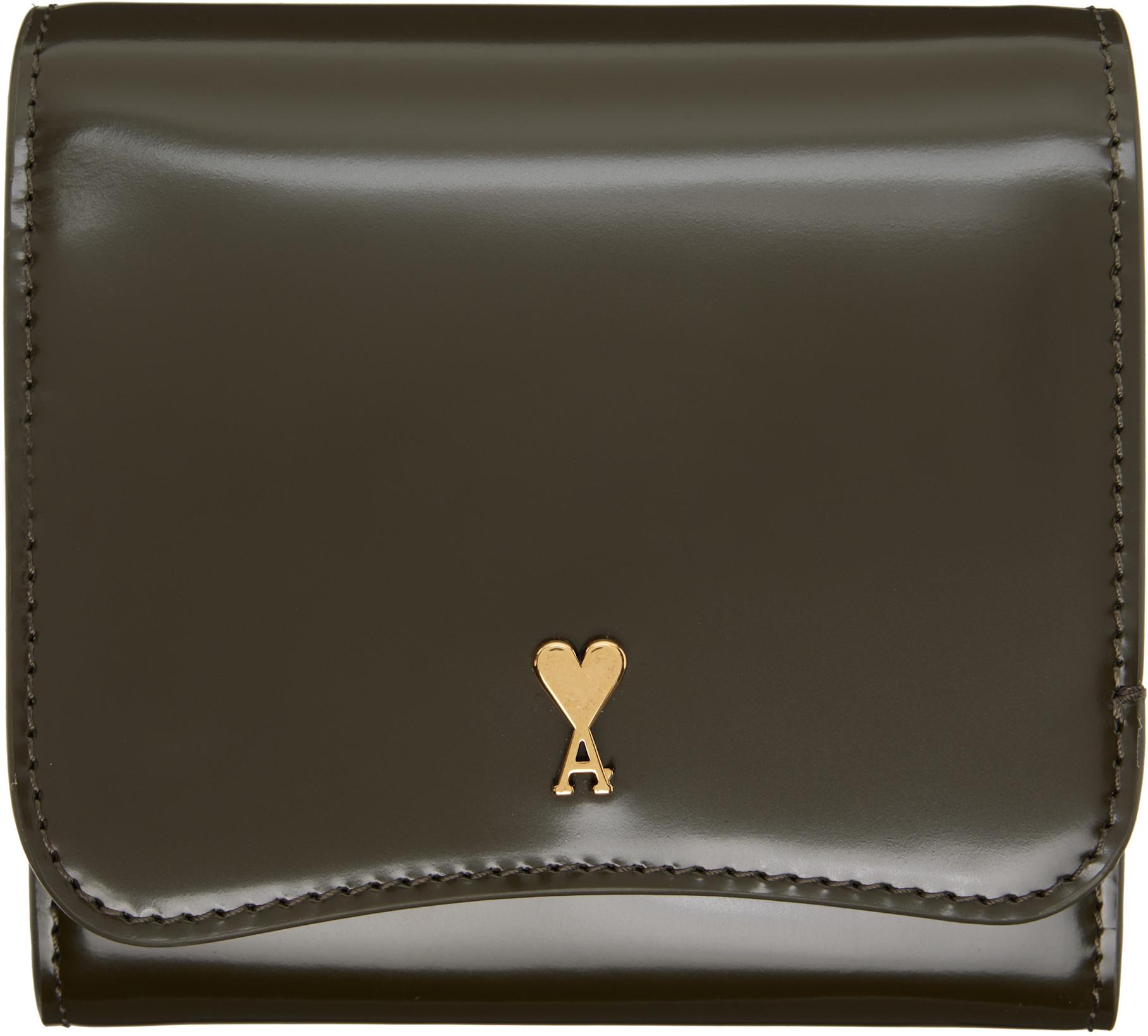 Khaki Paris Paris Compact Wallet by AMI