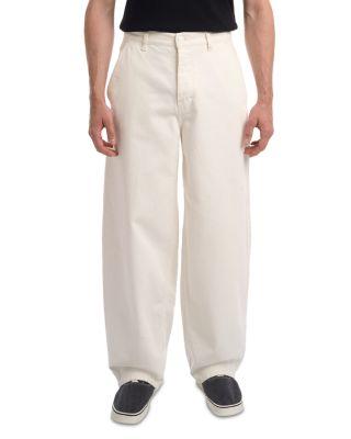 Large Fit Wide Jeans in Blanc Creme by AMI