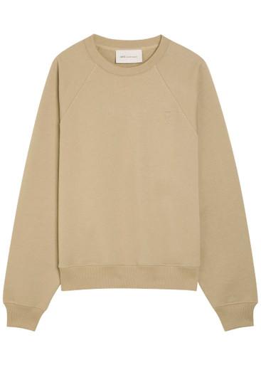 Logo cotton sweatshirt by AMI
