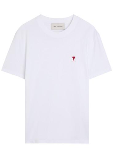 Logo-embroidered cotton T-shirt by AMI