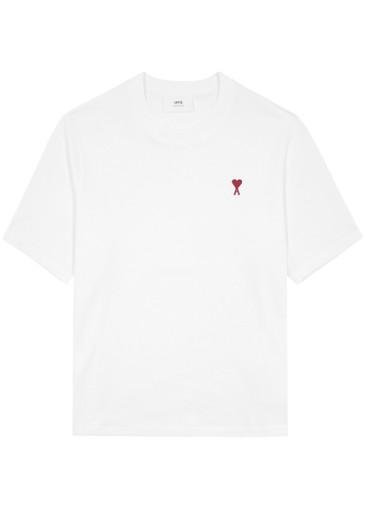 Logo-embroidered cotton T-shirt by AMI