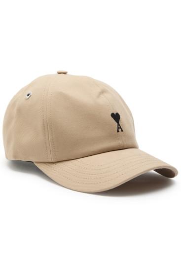 Logo-embroidered cotton cap by AMI