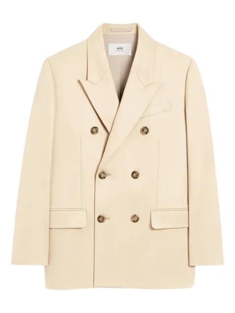 Loose double-breasted wool jacket by AMI