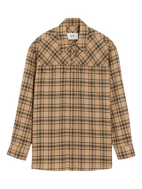 Lumberjack checked wool shirt by AMI