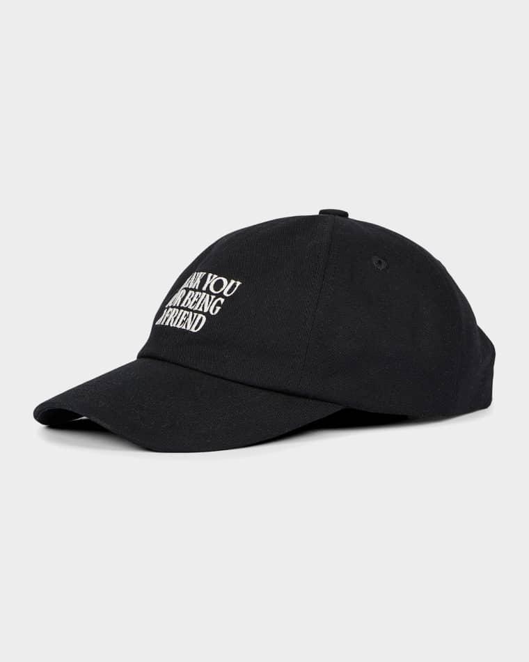 Men's Friend Embroidered Baseball Cap by AMI