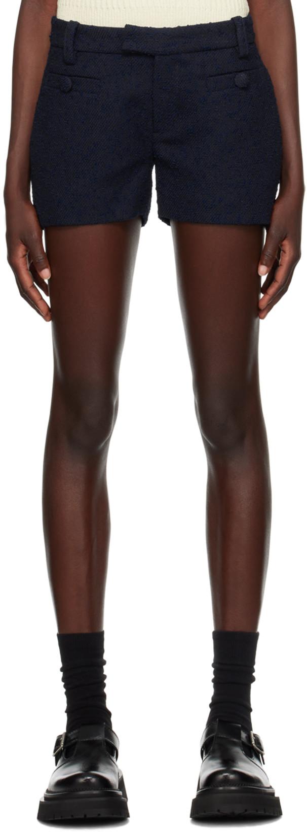 Navy Mini Shorts by AMI