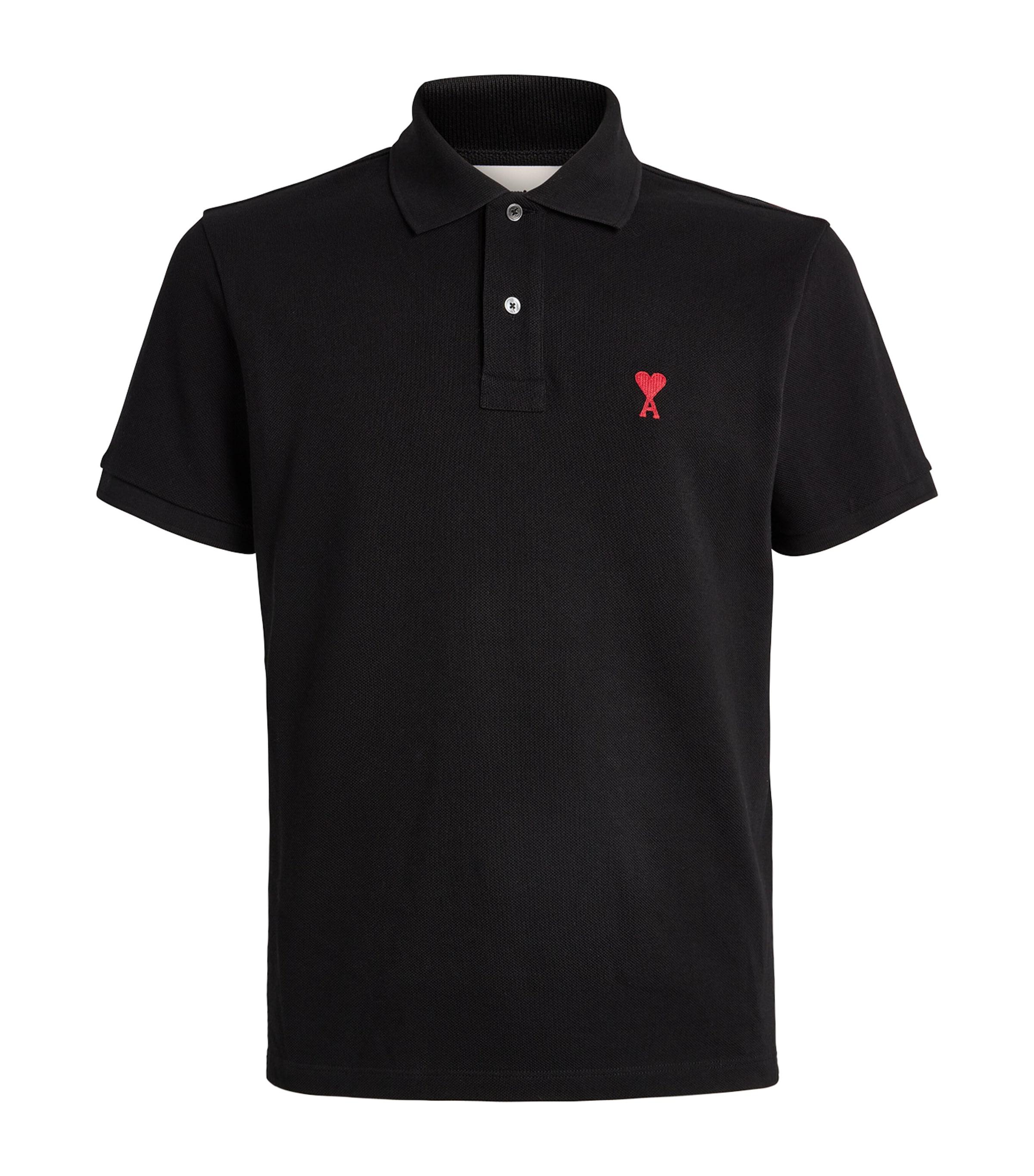 Organic Cotton Ami de Coeur Polo Shirt by AMI
