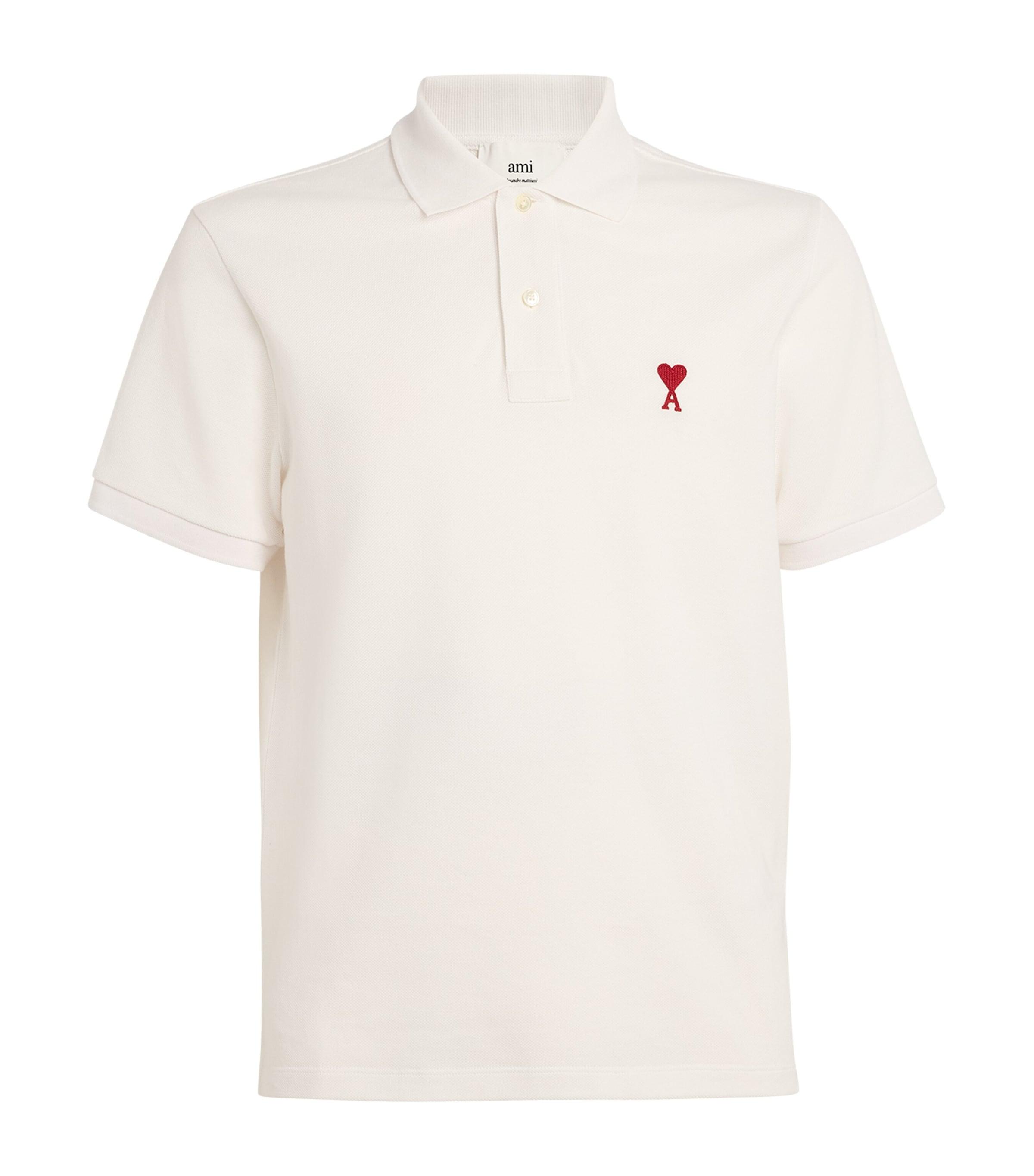 Organic Cotton Ami de Coeur Polo Shirt by AMI