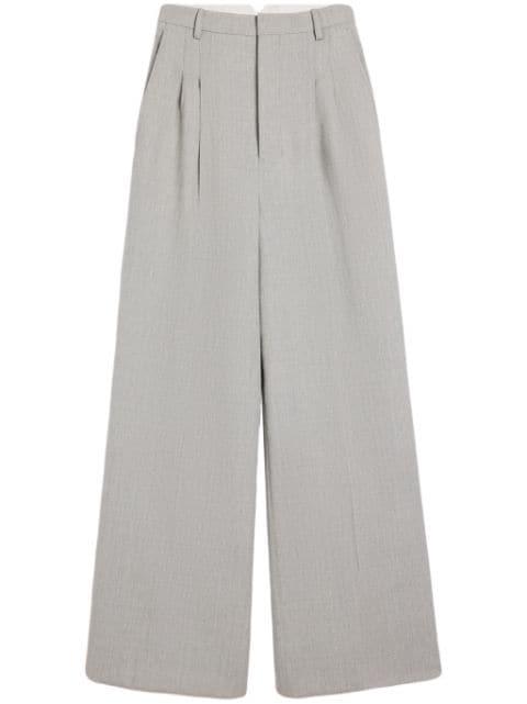 Pleated palazzo pants by AMI