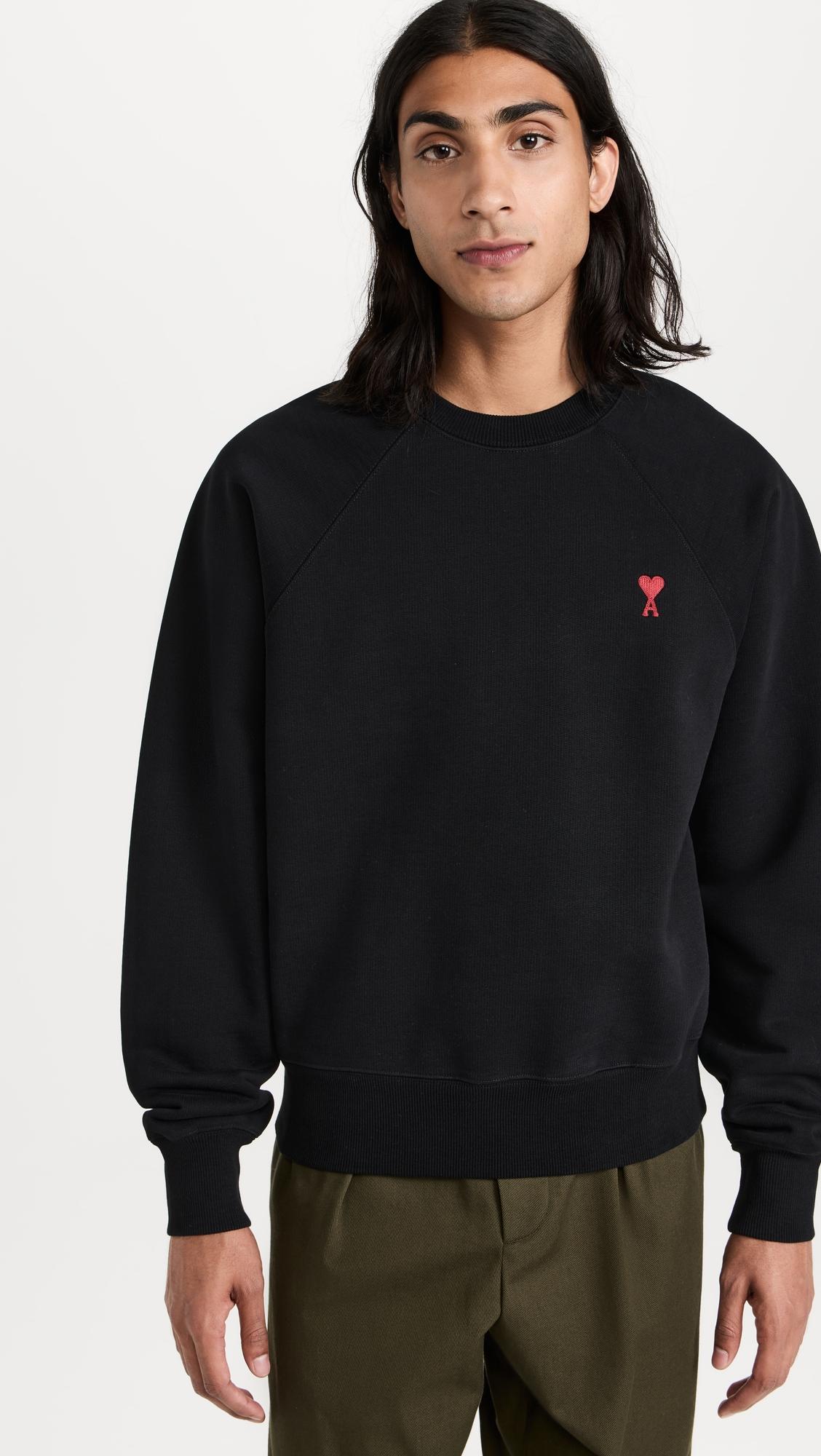 Red AMI De Coeur Unisex Sweatshirt by AMI