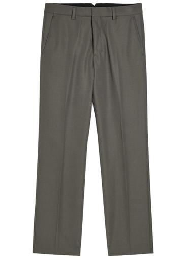Straight-leg wool trousers by AMI