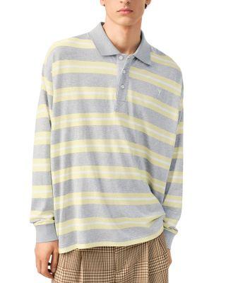 Stripe Embroidered Tennis Polo Shirt by AMI