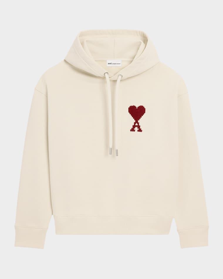 Unisex Ami De Coeur Embroidered Hoodie by AMI